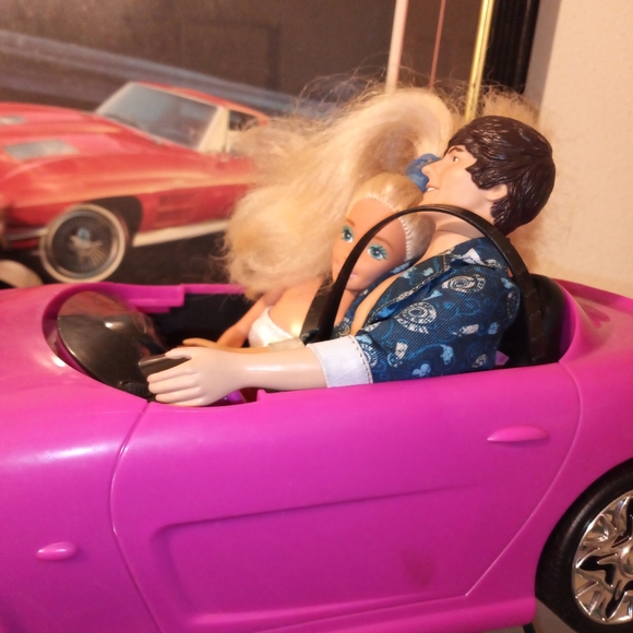 ken and barbie car